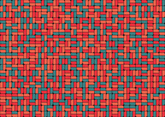 Abstract Geometric Pattern generative computational art illustration