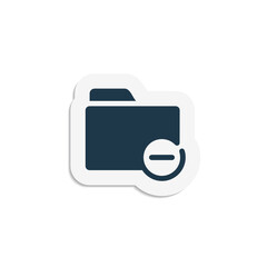 Obraz premium Remove Folder - Sticker