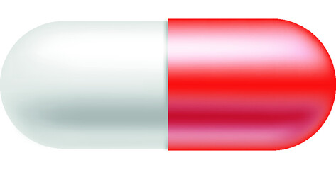 Pill medicine capsule vector illustration 