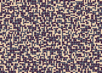 Fototapeta premium Abstract Geometric Pattern generative computational art illustration