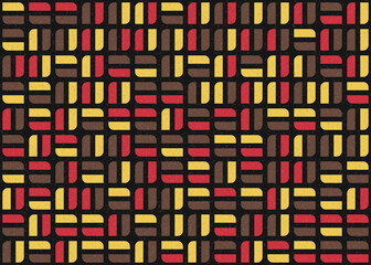 Abstract Geometric Pattern generative computational art illustration
