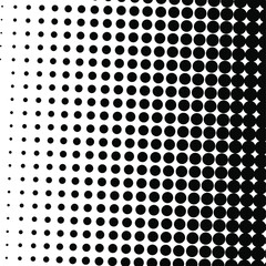 Black halftone background. Black polka dot. Halftone pattern. Modern Halftone Background, backdrop, texture, pattern. Vector illustration. Halftone Backdrop.