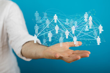 conference Digital Network and data concept