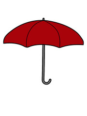 Roter Regenschirm Design 