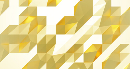 Gold polygon background 3d rendering, 3d illustration. Abstract triangle background. Gold background. Abstract Gold polygon wallpaper. Abstract gold Backdrop. Polygon golden backdrop.