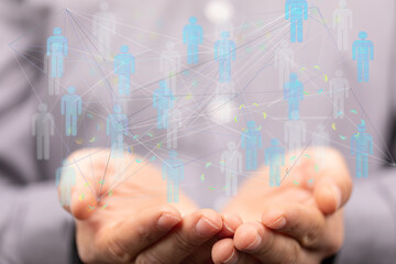 Unity group and teamwork concept