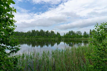 Ecologically clean landscape of Belarusian open spaces