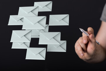 Email Technology Concept with icons symbol