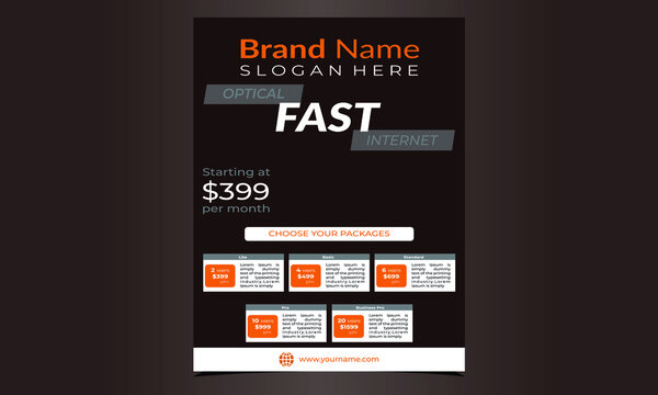 Internet Connection Flyer Design Template