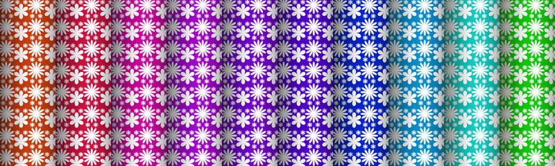 Colorful Trendy Seamless Pattern Collection 7.  Fashion design bright style textures series.