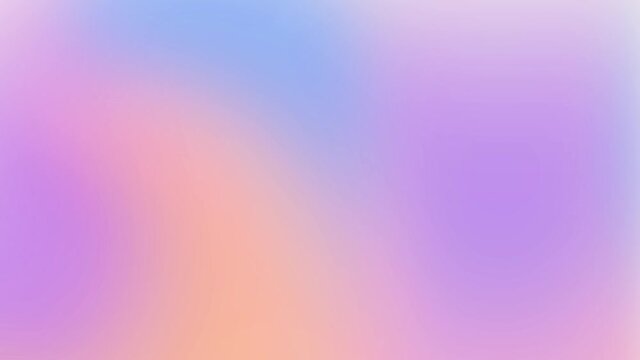 Animated abstract beautiful light gradient purple blue pink colored blurred background.