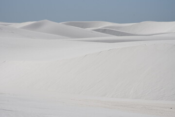 sand dunes at White Sand Dunes National Park in New Mexico