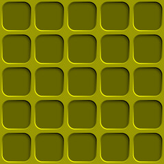 Abstract seamless pattern with squares holes in yellow colors