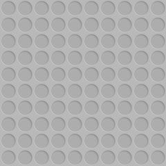 Abstract seamless pattern with circle holes in gray colors