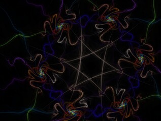 Imaginatory fractal background generated Image