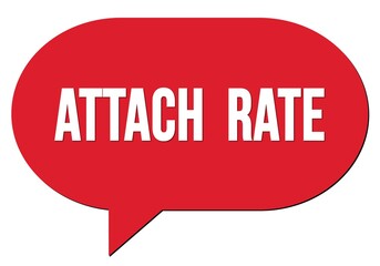 ATTACH  RATE text written in a red speech bubble