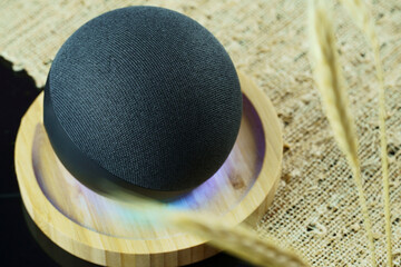 Smart speaker and a virtual assistant. It is used to keep the home connected and give orders by voice to other electronic devices. Modern technology.