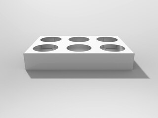 3D Rendering Product Packaging Template