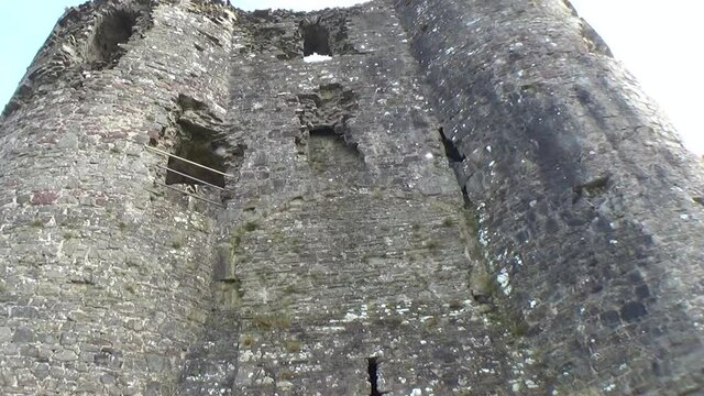 carmarthenshire, castle gatehouse, castle tower, castle wall, castles, llansteffan, medieval, medieval castle, wales, welsh castles