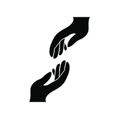 Illustration Vector graphic 
design of help hand 