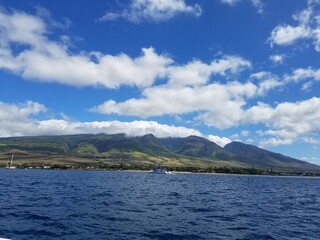 lake and mountains