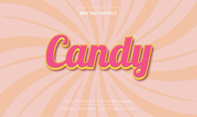 Pink candy text effect