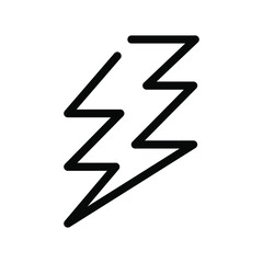 Illustration Vector graphic of lightning icon