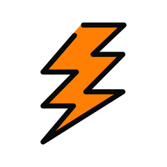 Illustration Vector graphic of lightning icon