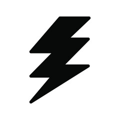 Illustration Vector graphic of lightning icon