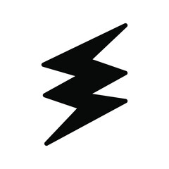 Illustration Vector graphic of lightning icon