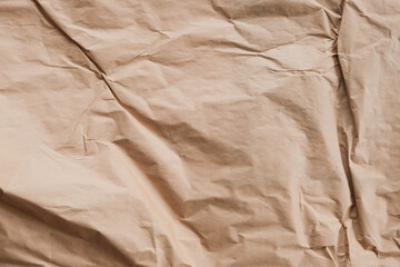 Light brown wrinkled paper background