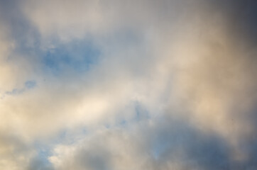 white clouds on blue sky