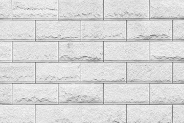 Naklejka premium Exterior White Granite Block Stone Wall texture and background seamless