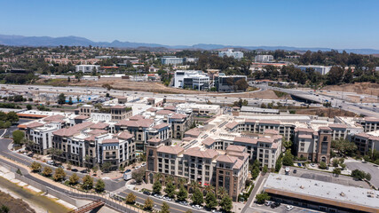 Aerial daytime view of the downtown area of Laguna Niguel, California, USA. - obrazy, fototapety, plakaty