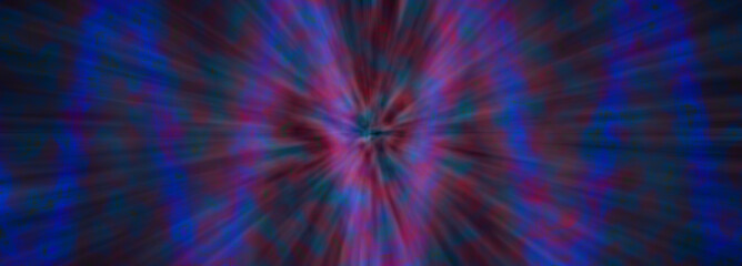 An abstract psychedelic glitch art banner background image.