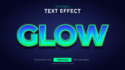 Glow Editable Text Effects