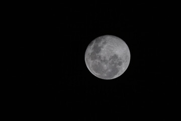view of a full moon at night