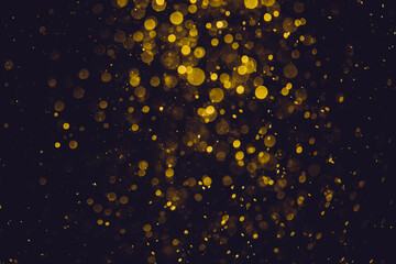 bokeh of lights on black background