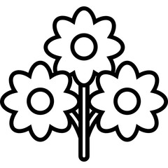 flowers icon vector