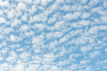Image of blue sky with white clouds.