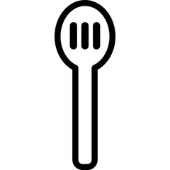 wooden spoon icon vector