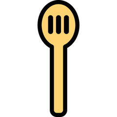 wooden spoon icon vector
