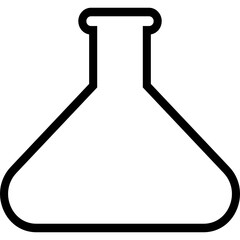 erlenmeyer flask icon vector
