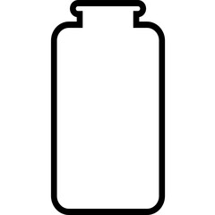 empty bottle icon vector