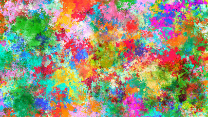 カラフルな水彩の筆の跡、背景素材、テクスチャ	