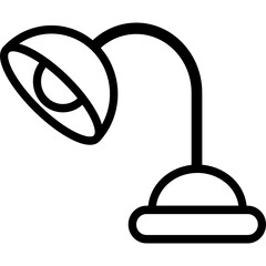 study lamp icon vector