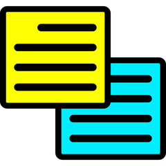 sticky notes icon vector