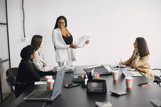 Business Multi Racial Women Working In The Office