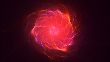 Fototapeta premium 3D rendering abstract multicolor fractal light background