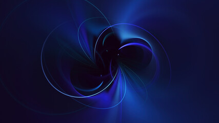 3D rendering abstract multicolor fractal light background